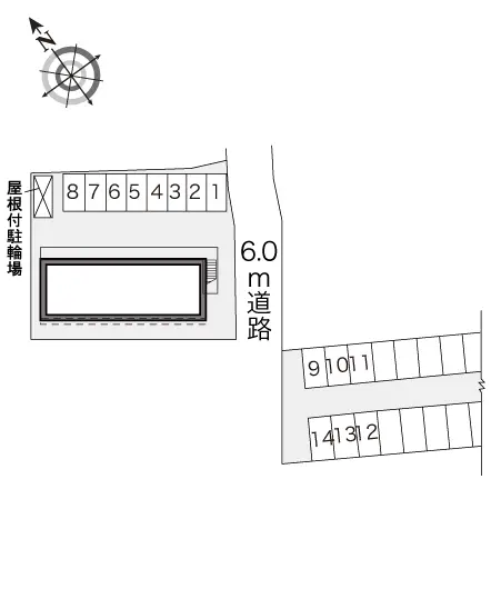 ★手数料０円★大崎市古川大幡字道上　月極駐車場（LP）